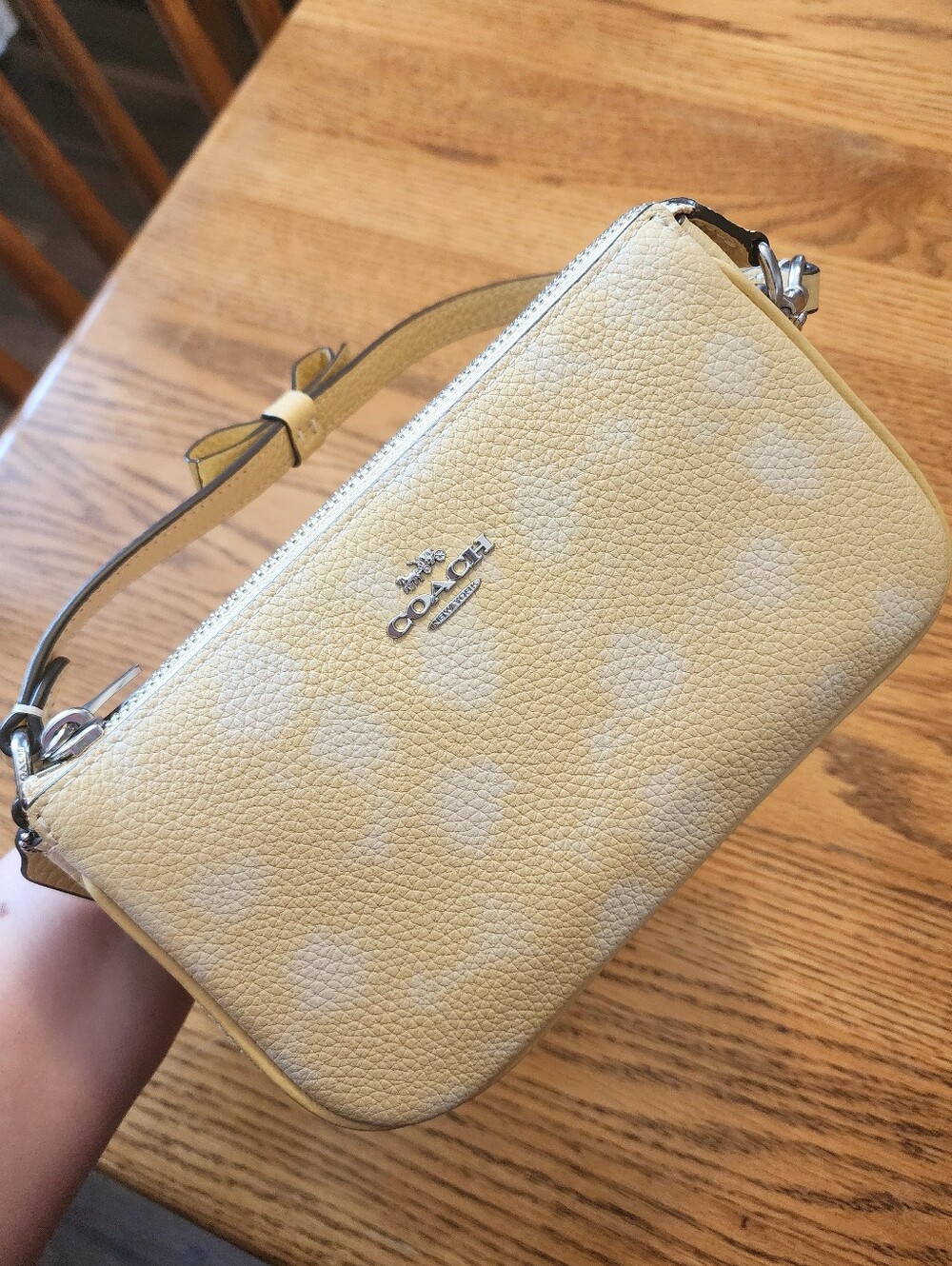 Coach Nolita 19 With Floral Print And Bow
